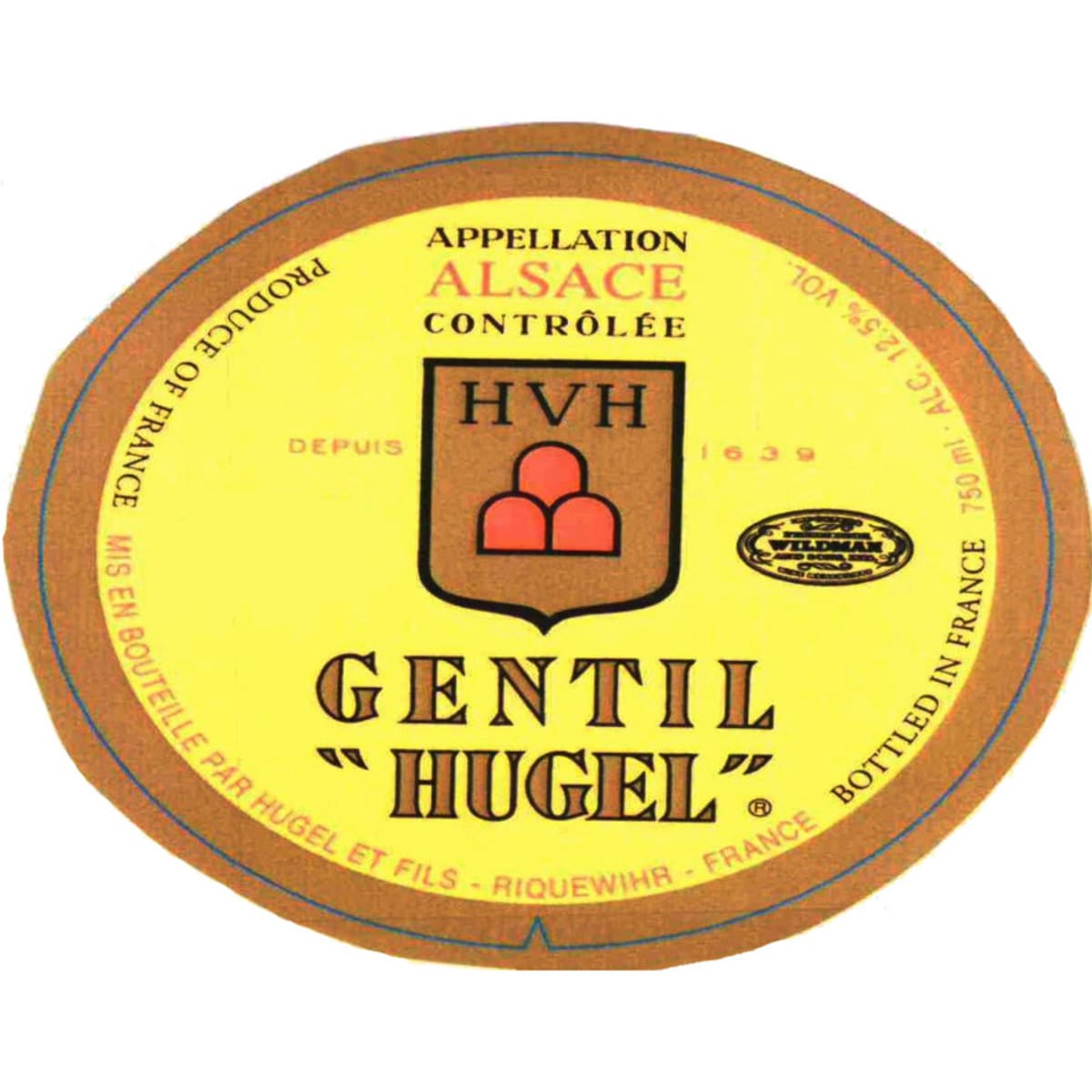 Hugel Gentil 2008 Front Label