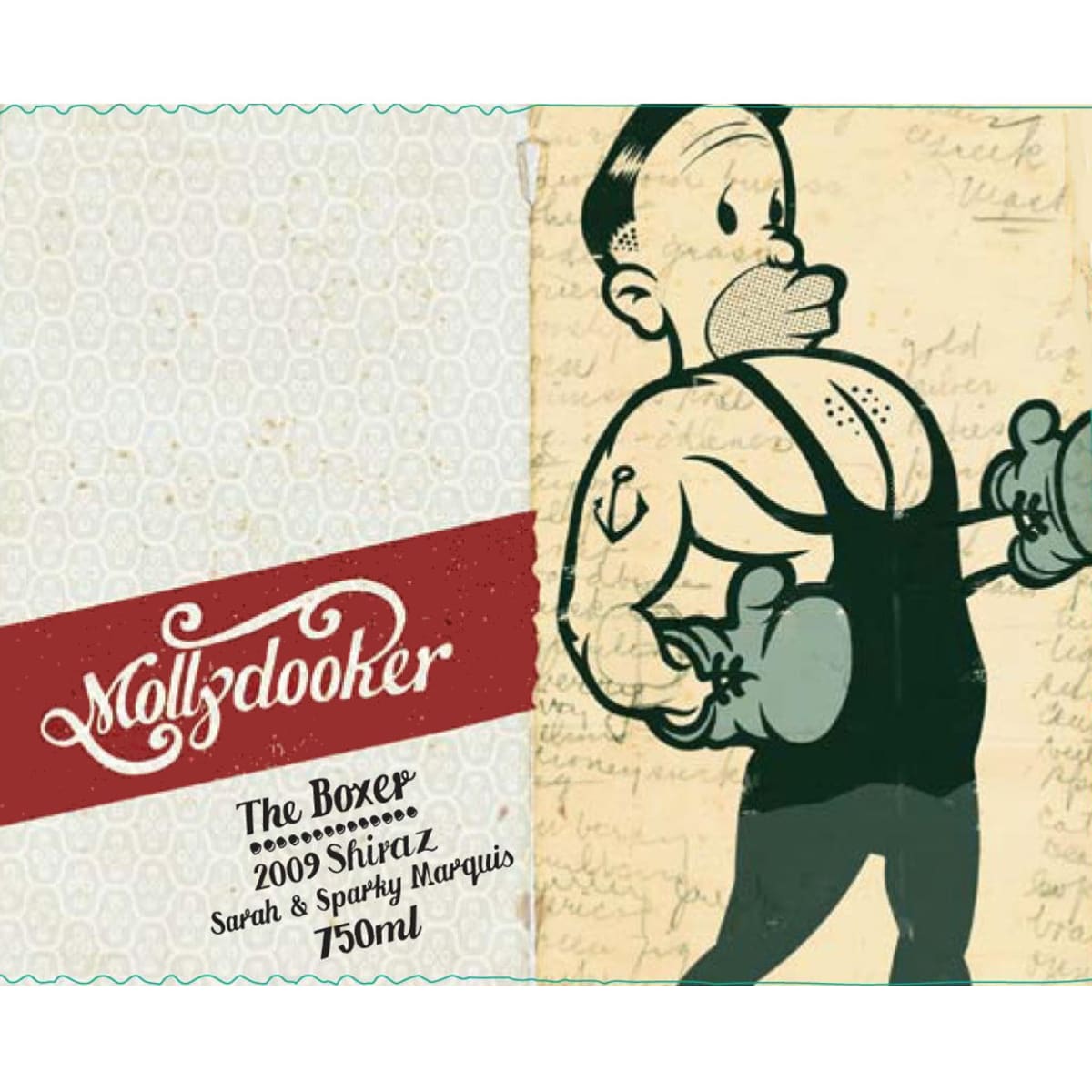 Mollydooker The Boxer Shiraz 2009 Front Label