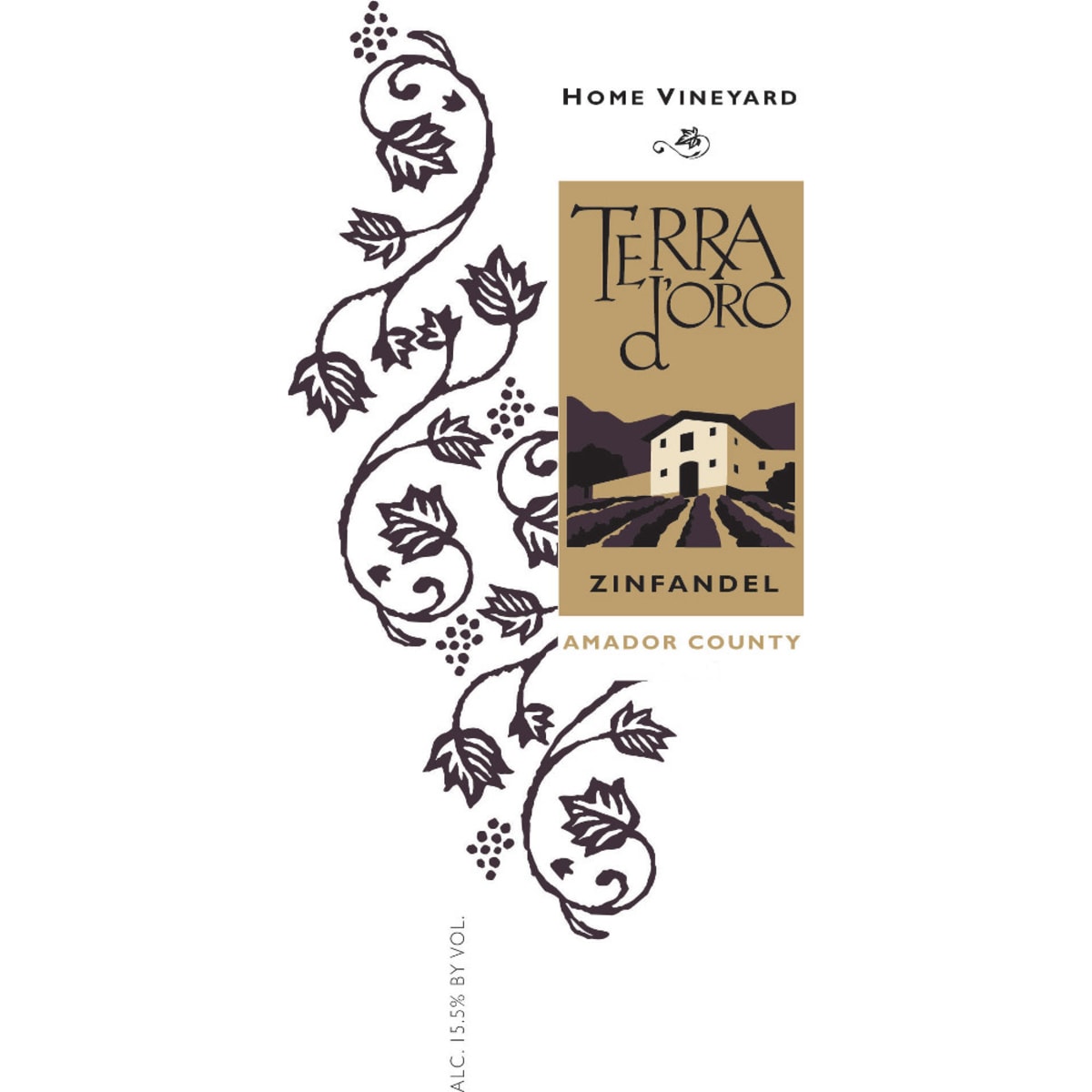 Terra d'Oro Home Vineyard Zinfandel 2007 Front Label