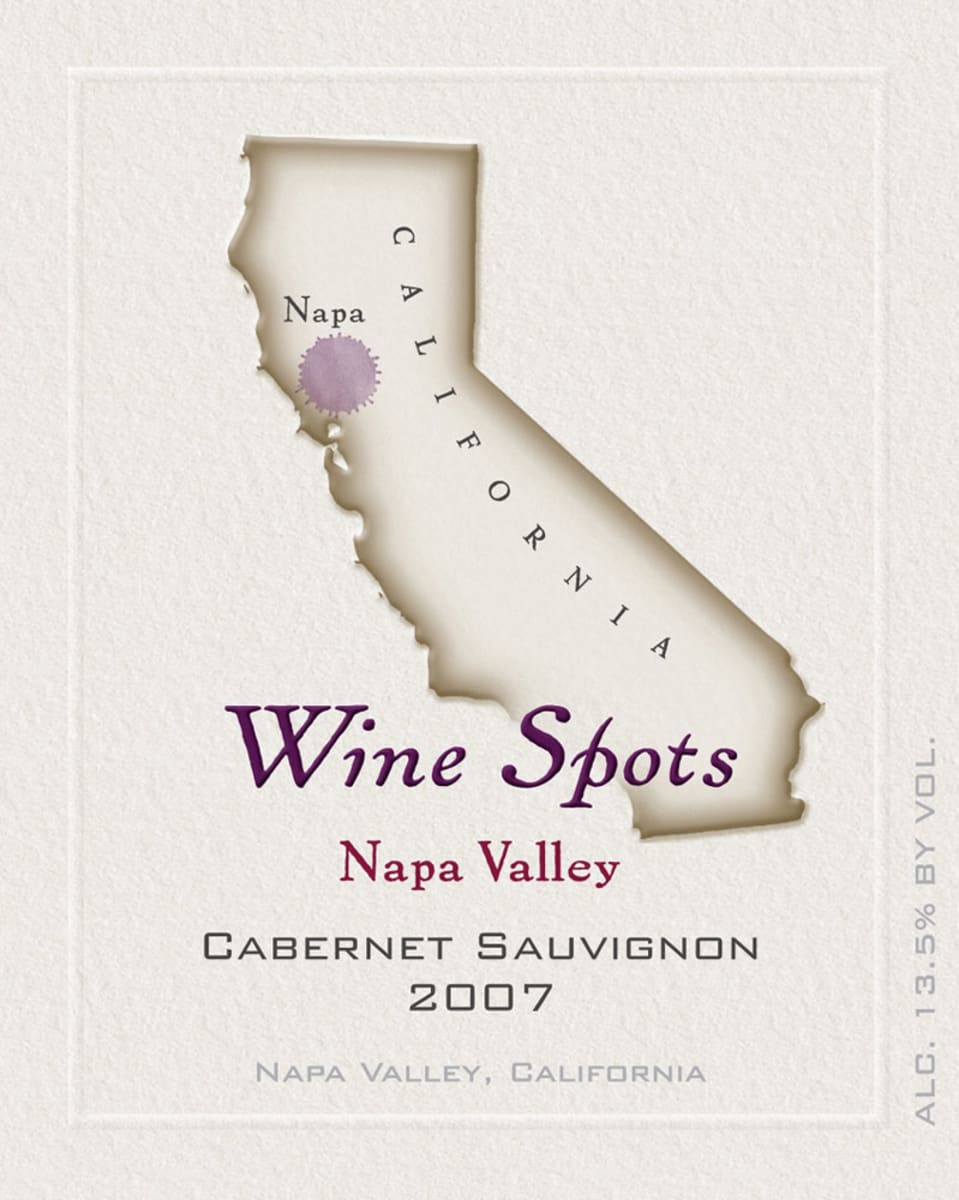 Wine Spots Napa Cabernet Sauvignon 2007 Front Label