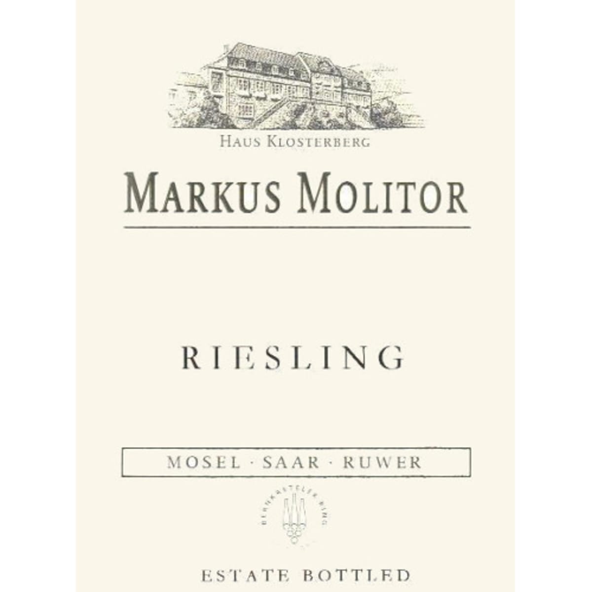 Markus Molitor QbA Riesling 2009 Front Label