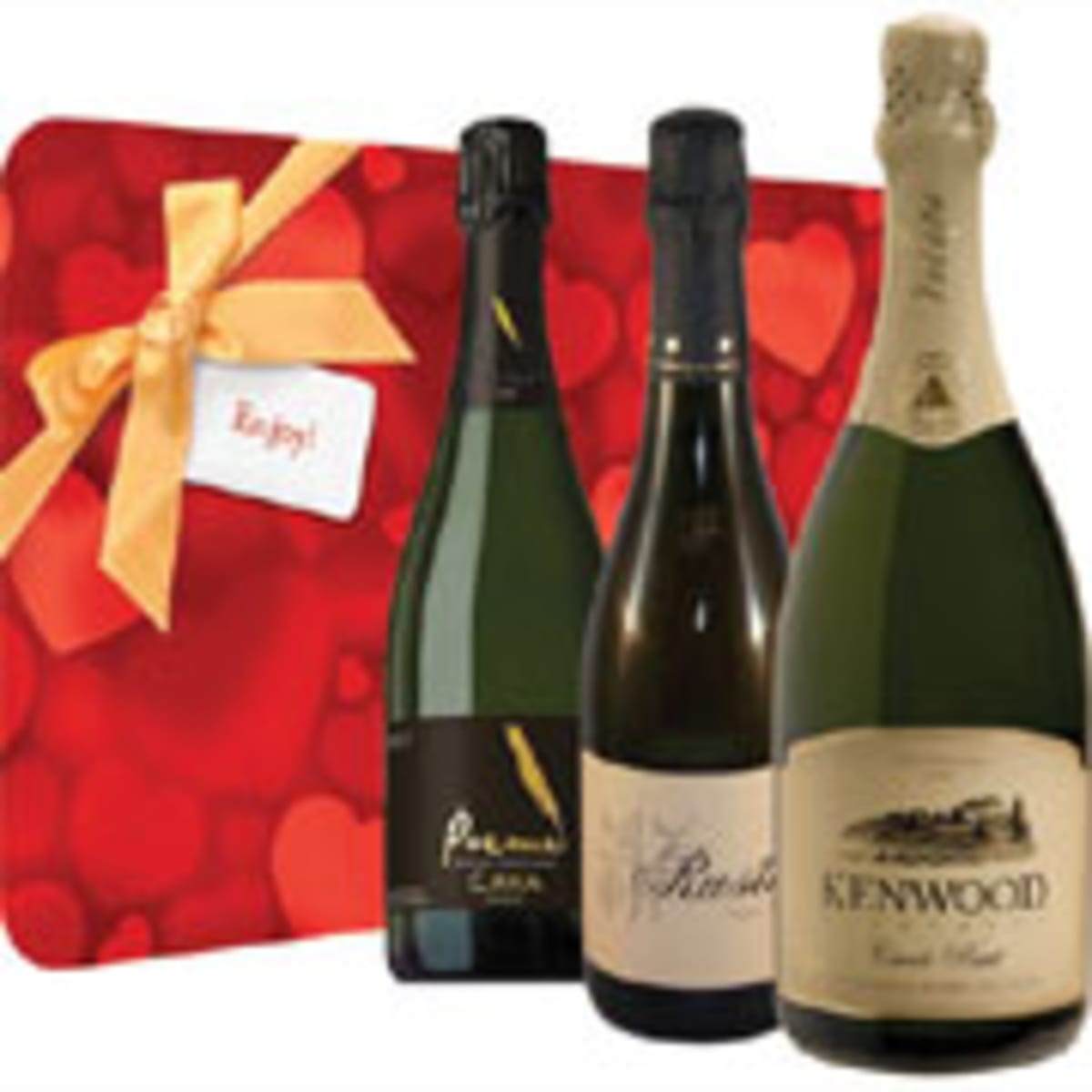 wine.com Bubbly Hearts Celebration Sparkling Wine Gift Set Gift Product Image