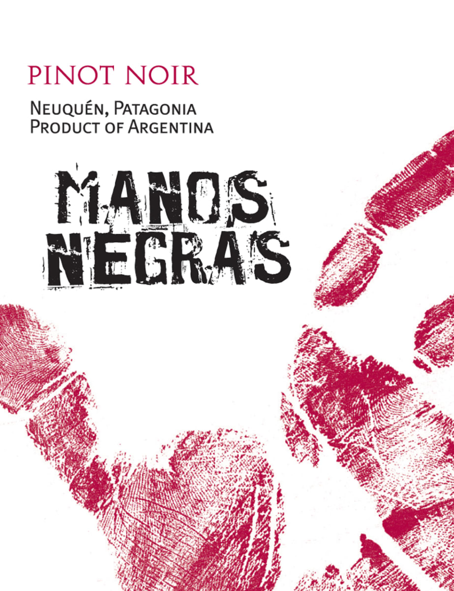 Manos Negras Pinot Noir 2008 Front Label