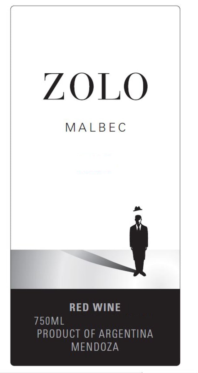 Zolo Malbec 2010 Front Label