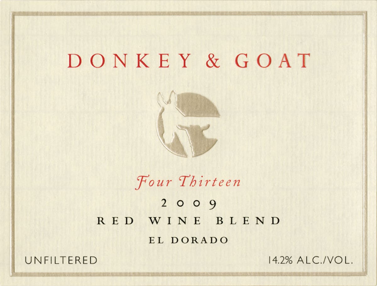 Donkey & Goat  Four Thirteen 2009 Front Label