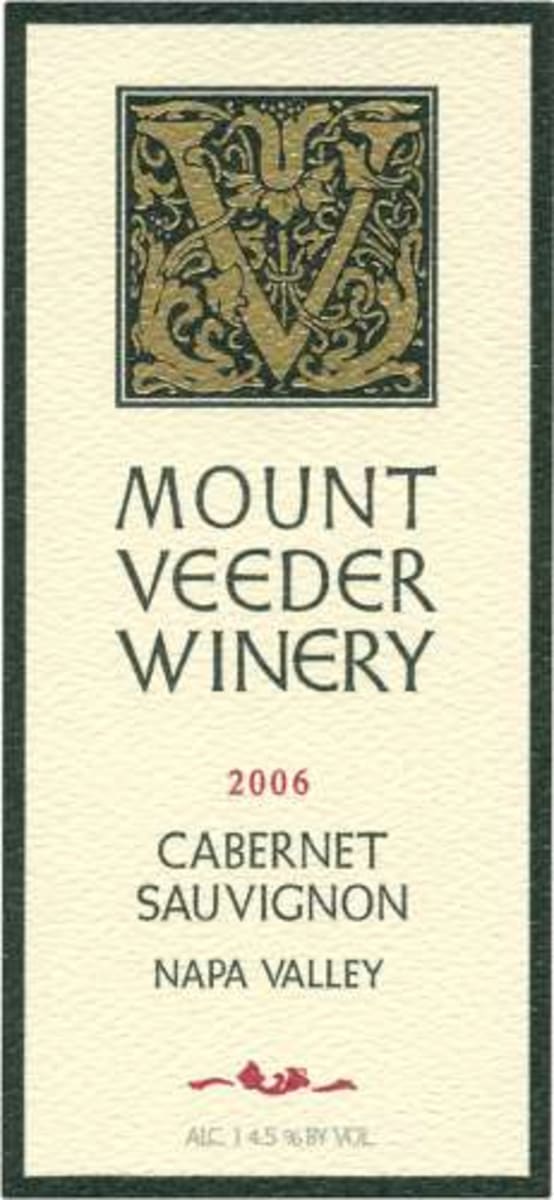 Mount Veeder Winery Cabernet Sauvignon 2008 Front Label