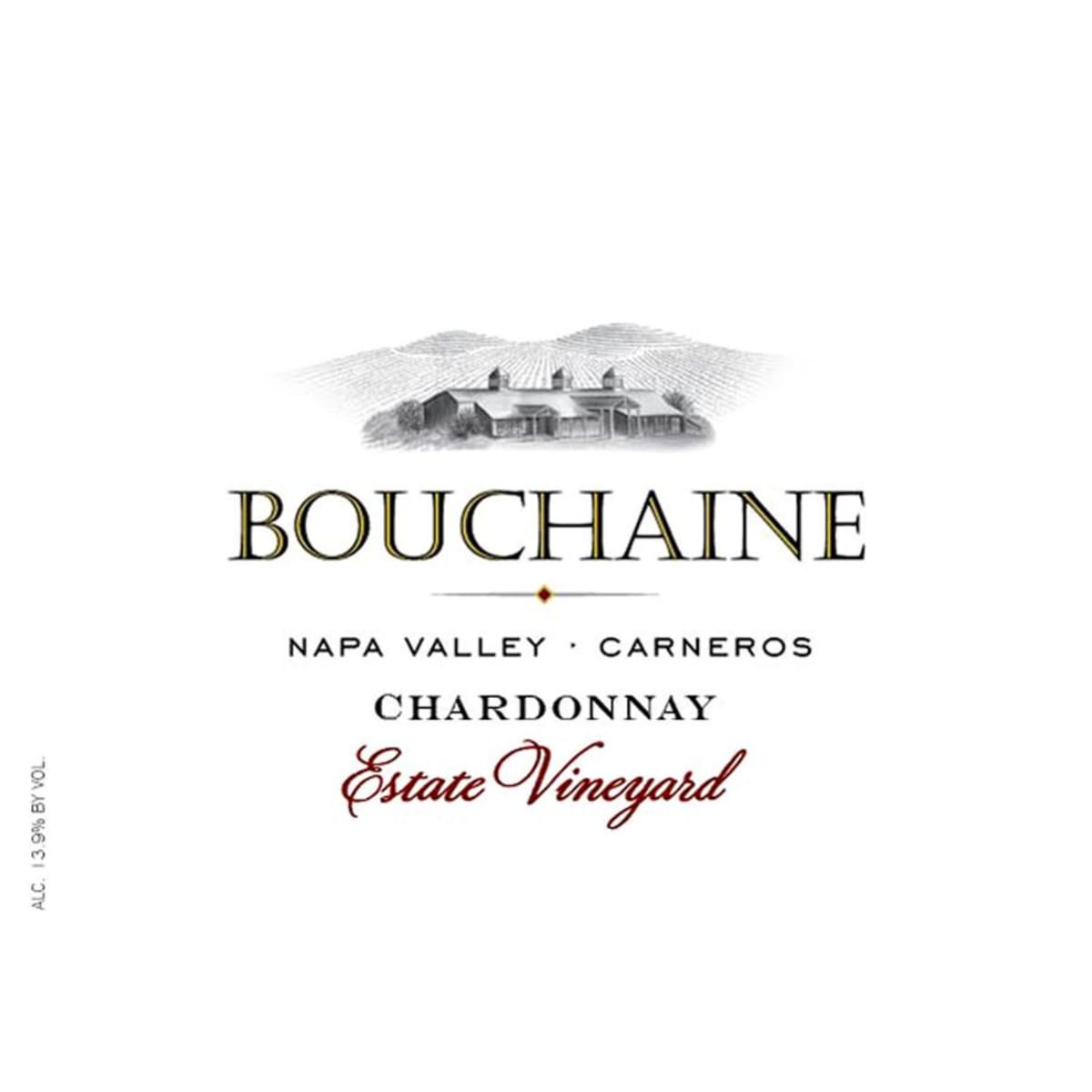 Bouchaine Estate Chardonnay 2008 Front Label