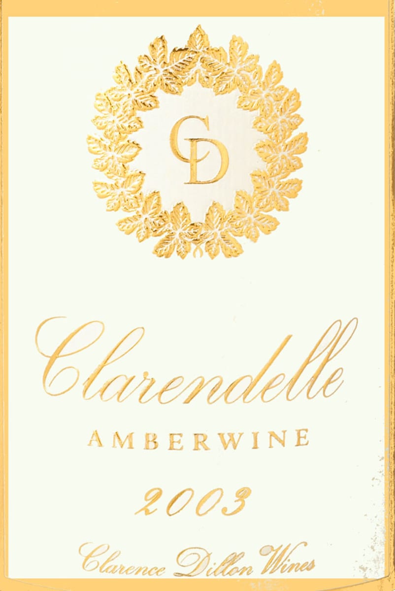 Clarendelle Inspired by Haut-Brion Amberwine 2003 Front Label