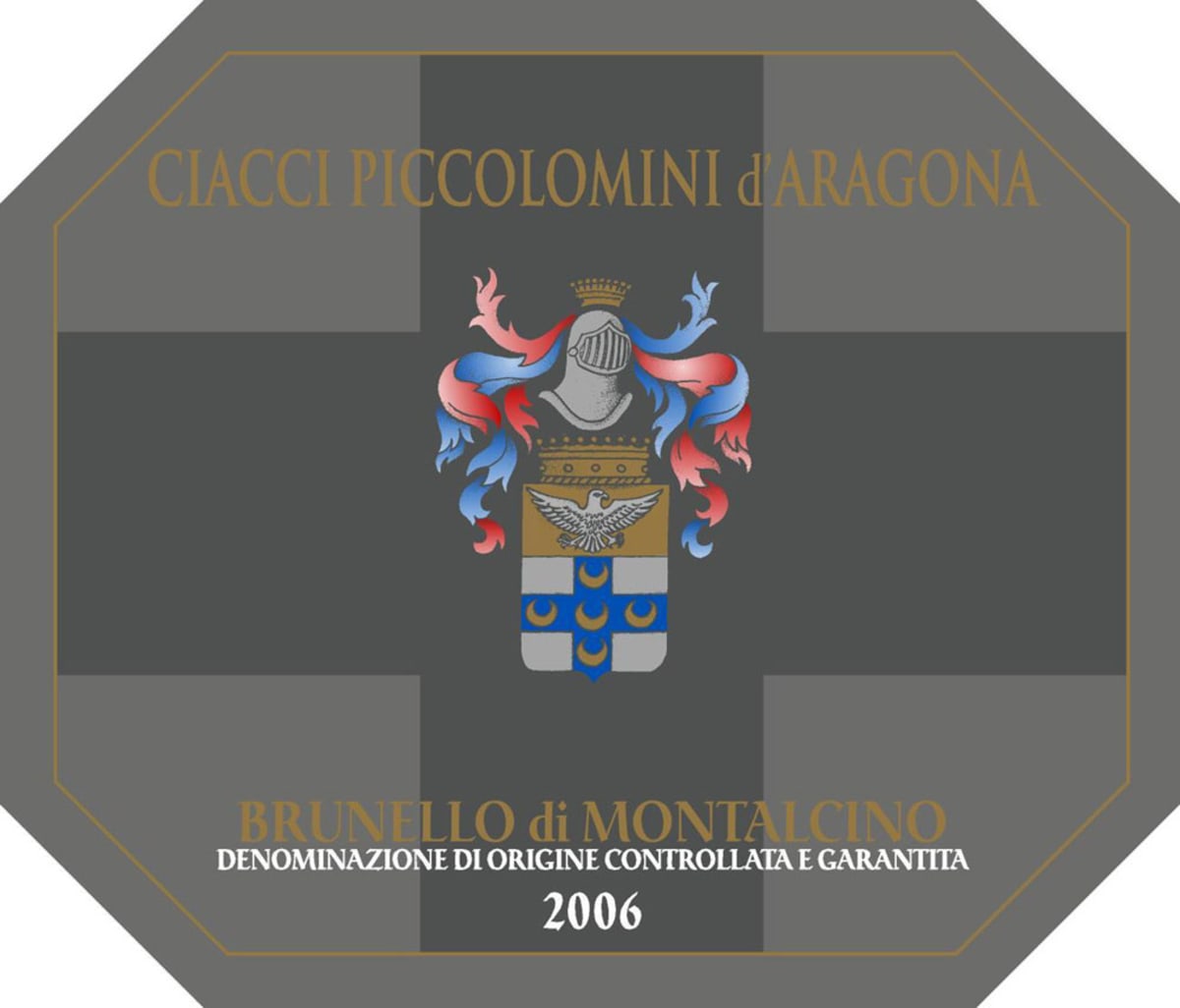 Ciacci Piccolomini d'Aragona Brunello di Montalcino (375ML half-bottle) 2006 Front Label