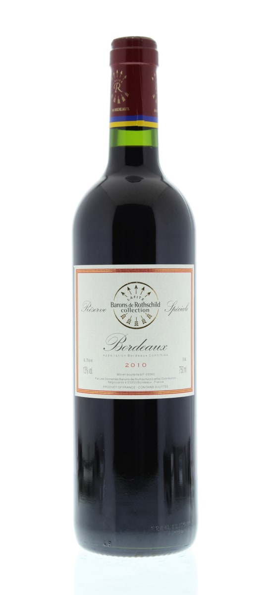 Domaines Barons de Rothschild Reserve Speciale Bordeaux Rouge 2010 Front Bottle Shot