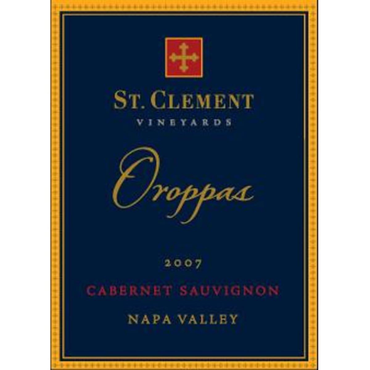 St. Clement Oroppas 2007 Front Label