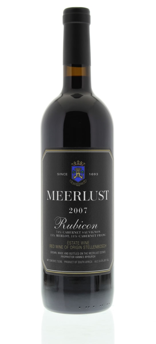 Meerlust Rubicon 2007 Front Bottle Shot