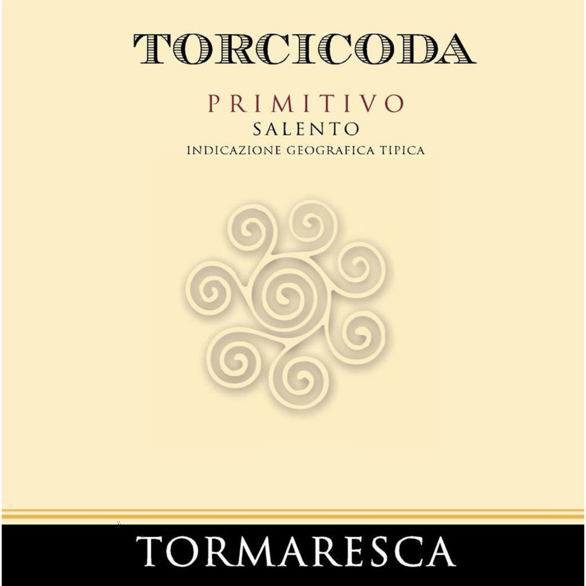 Tormaresca Torcicoda Primitivo 2008 Front Label