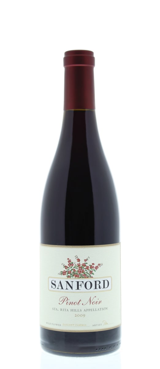 Sanford Sta. Rita Hills Pinot Noir 2009 Front Bottle Shot