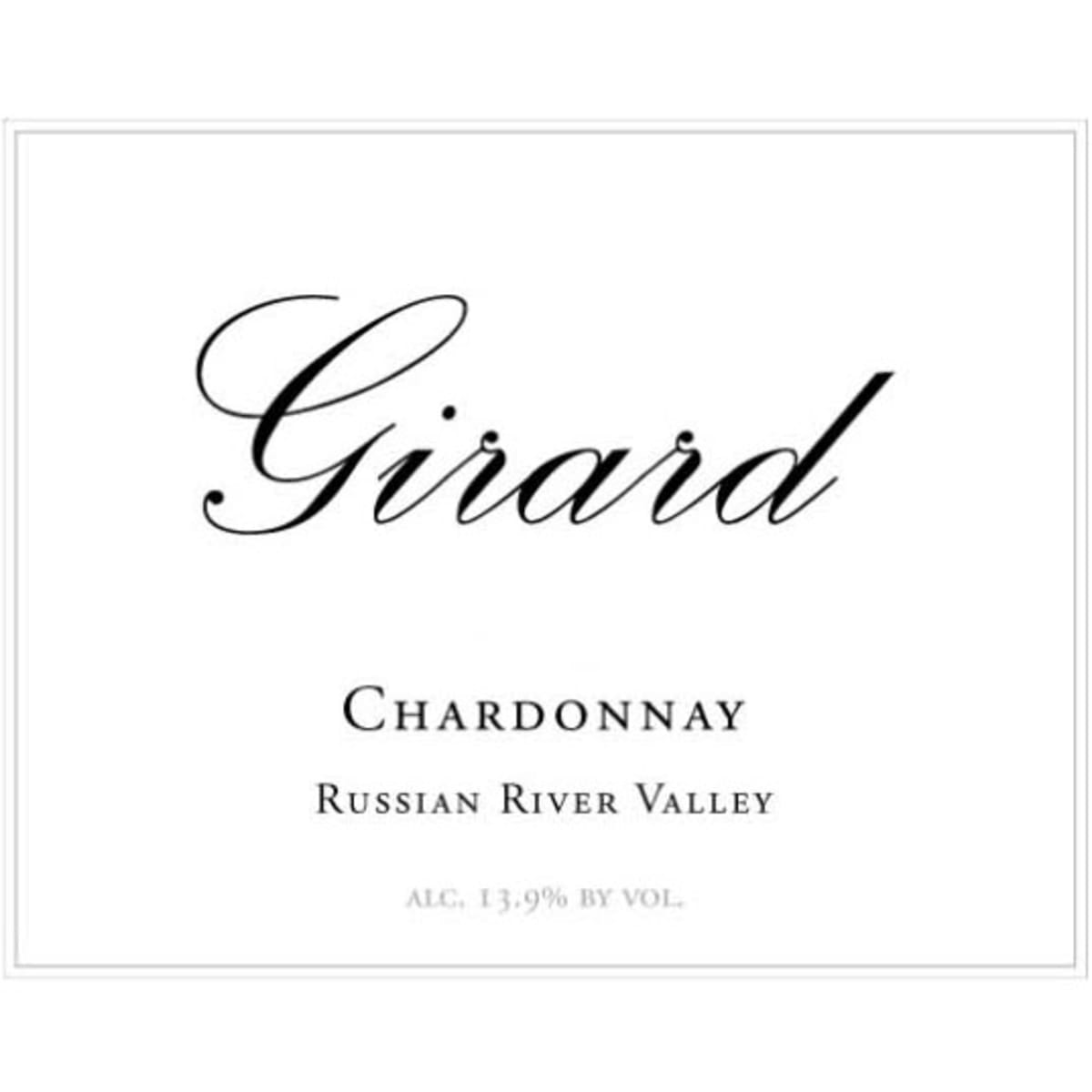 Girard Russian River Chardonnay 2010 Front Label
