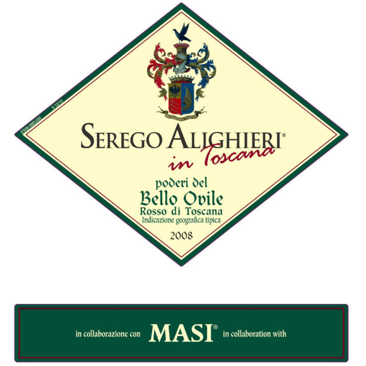 Masi Serego Alighieri Bello Ovile 2008 Front Label