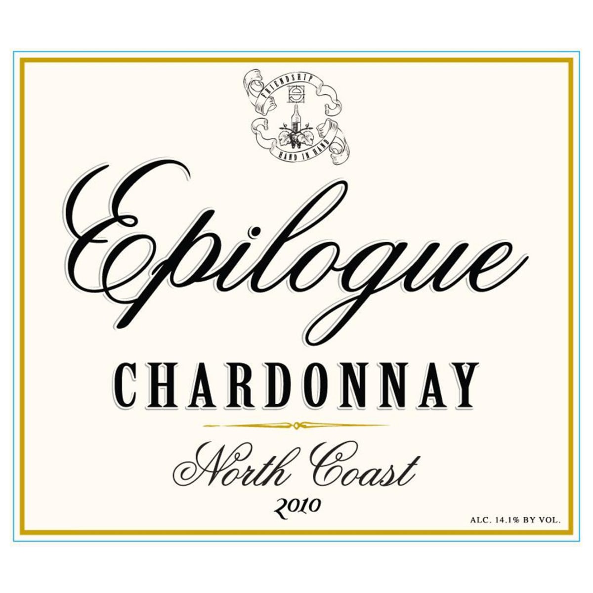 Epilogue North Coast Chardonnay 2010 Front Label