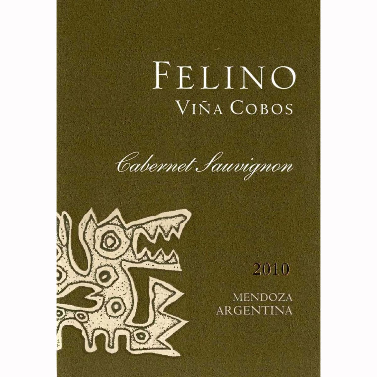 Vina Cobos Felino Cabernet Sauvignon 2010 Front Label