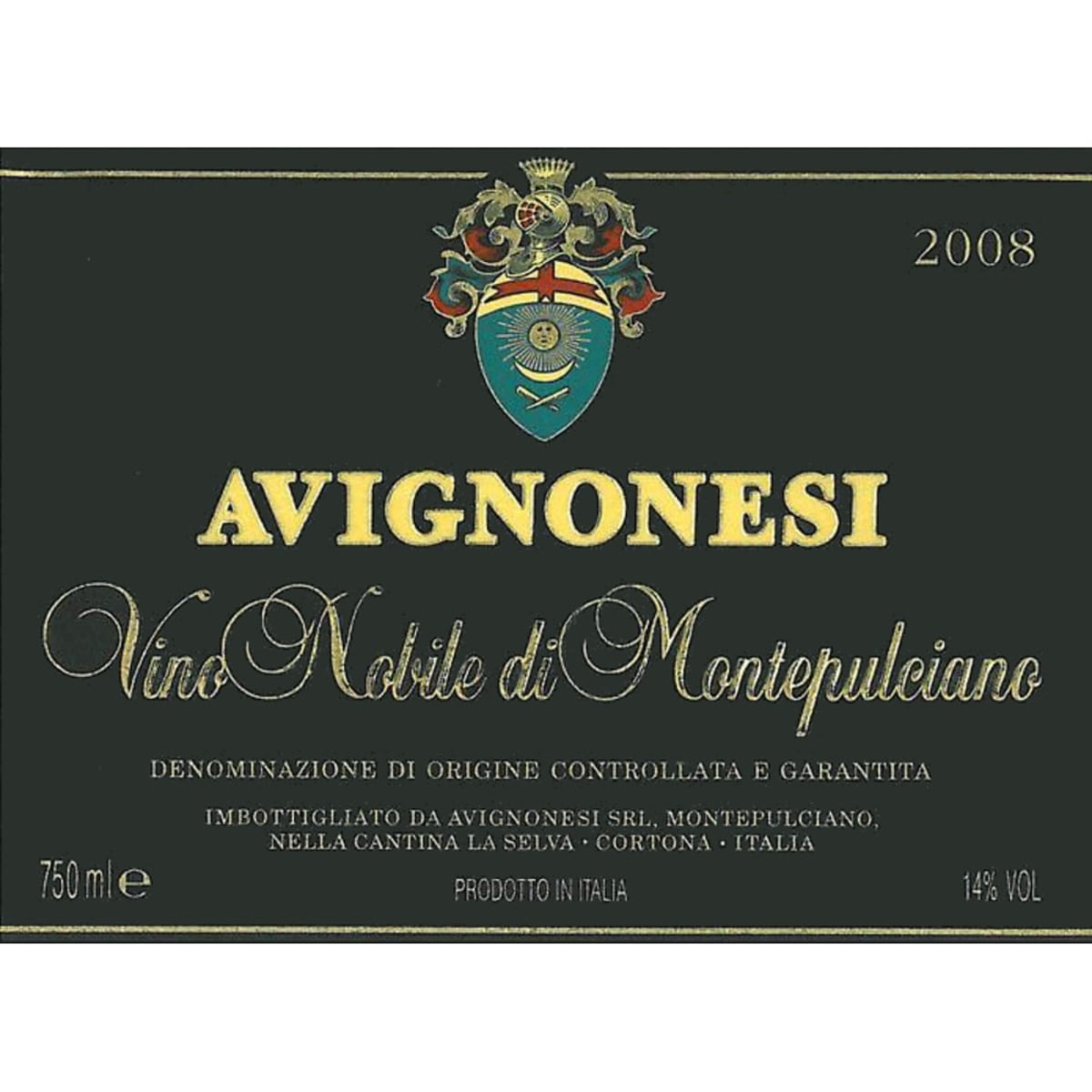 Avignonesi Vino Nobile di Montepulciano 2008 Front Label