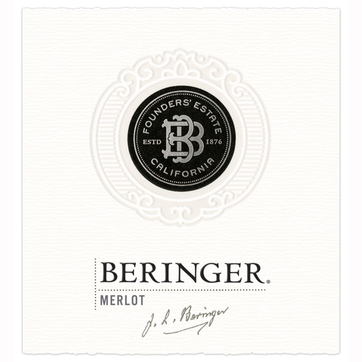 Beringer Founders' Estate Merlot 2009 Front Label