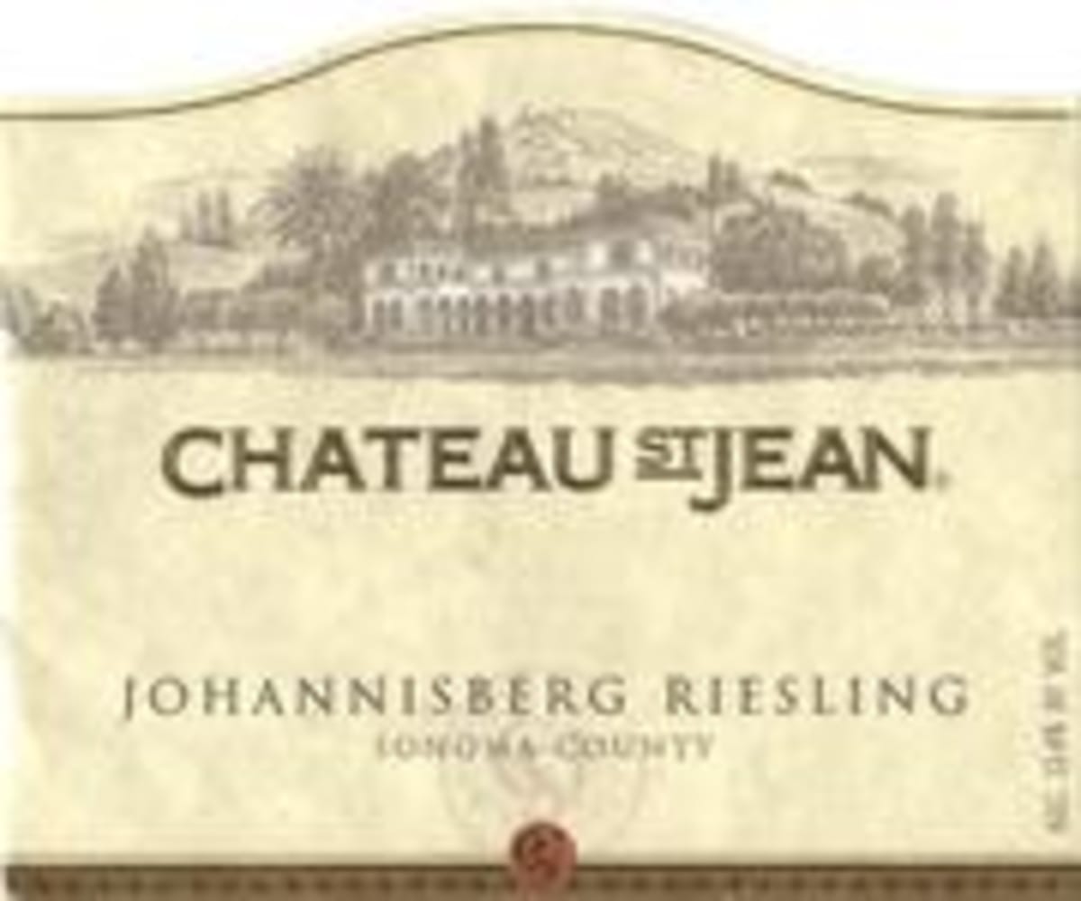 Chateau St. Jean Johannisberg Riesling 1998 Front Label