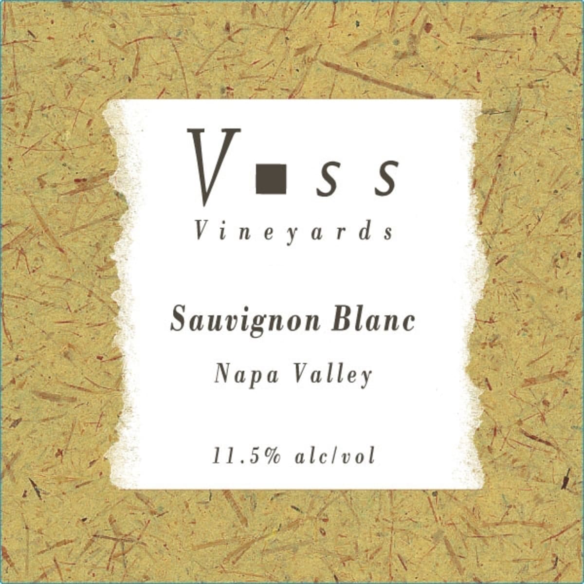 Voss Vineyards Napa Valley Sauvignon Blanc 2010 Front Label