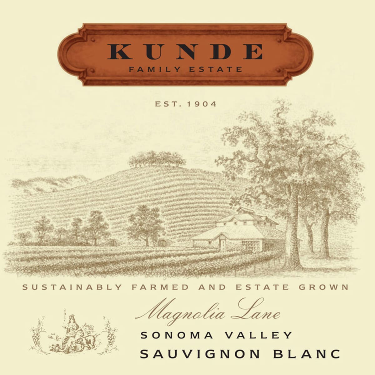 Kunde Magnolia Lane Sauvignon Blanc 2011 Front Label