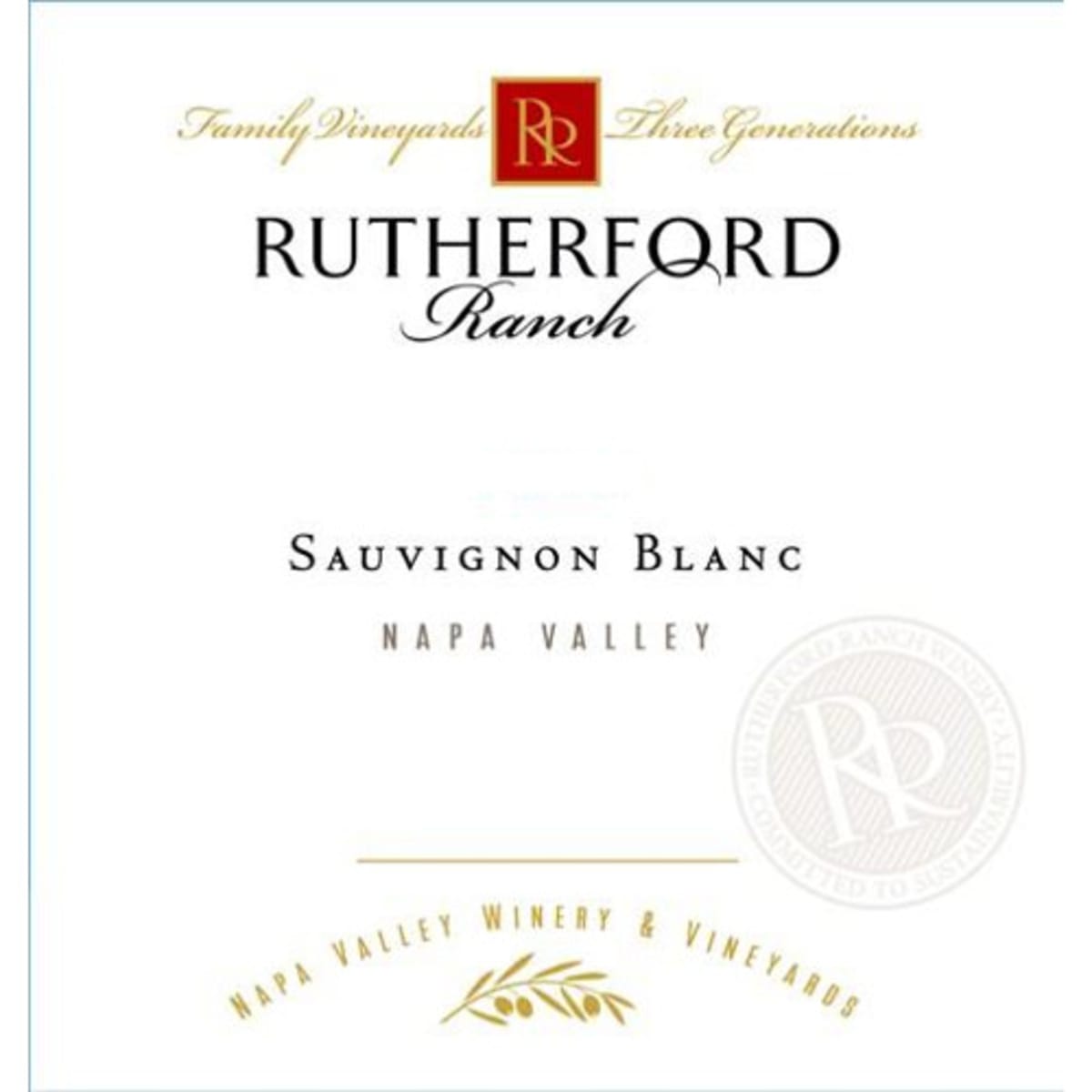 Rutherford Ranch Sauvignon Blanc 2011 Front Label