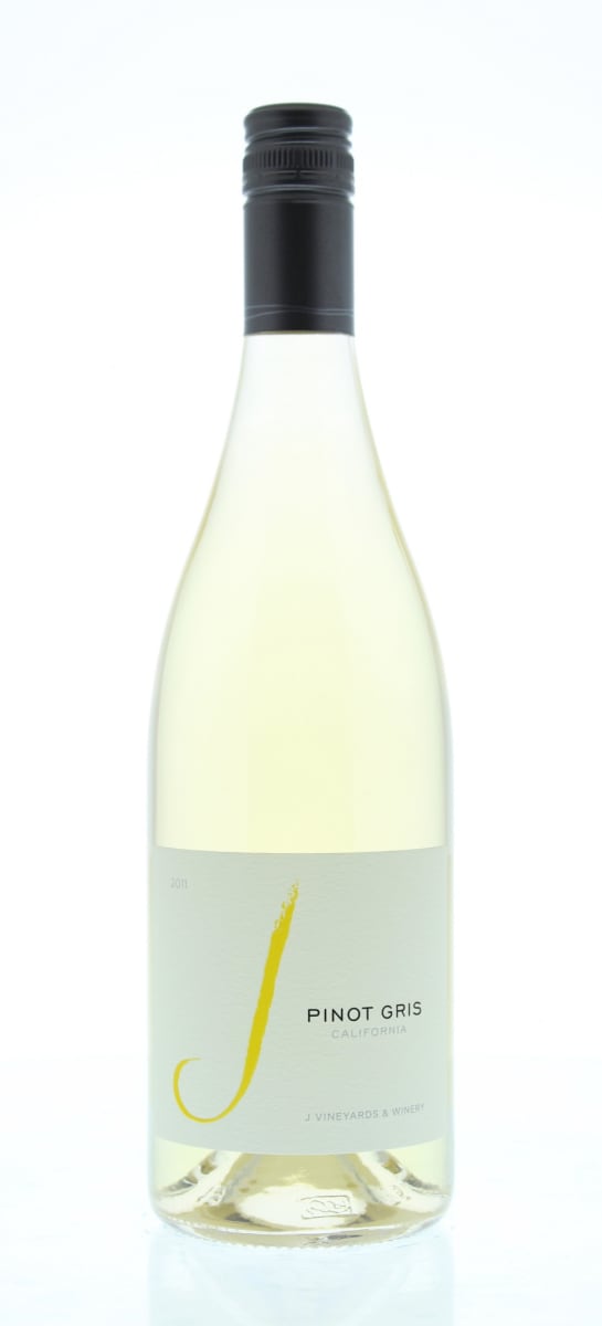 J Vineyards California Pinot Gris 2011 Front Bottle Shot