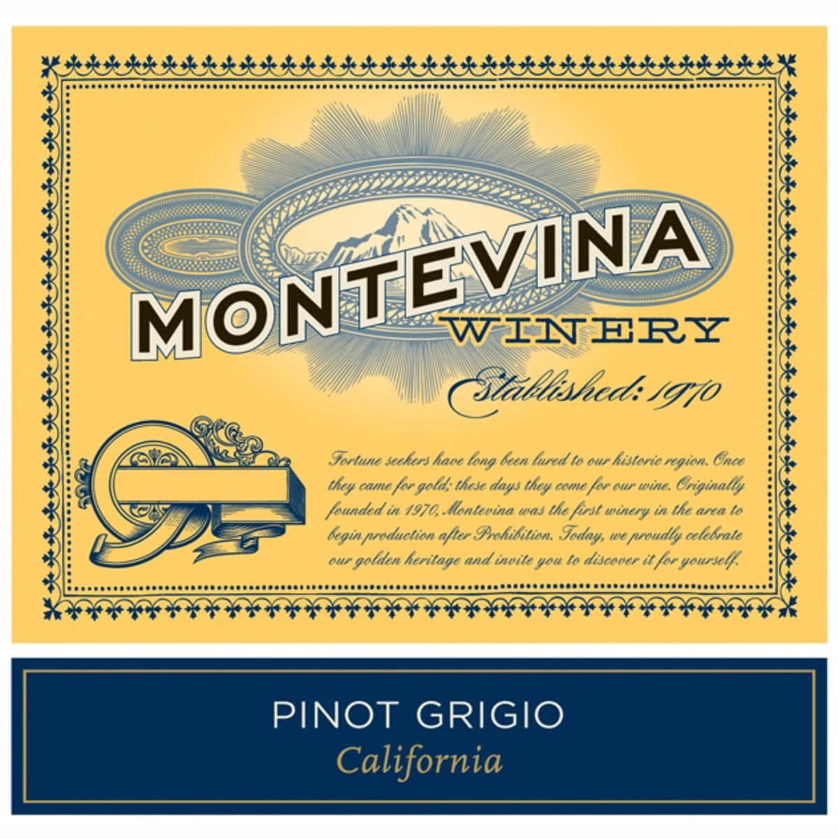 Montevina Pinot Grigio 2011 Front Label