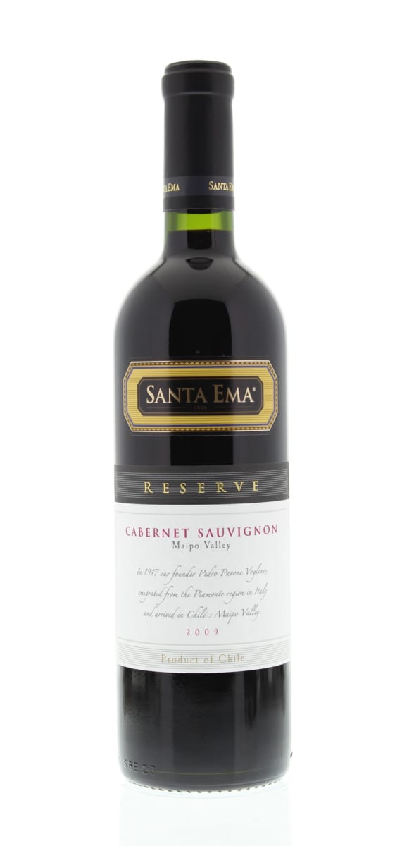 Santa Ema Reserva Cabernet Sauvignon 2009 Front Bottle Shot