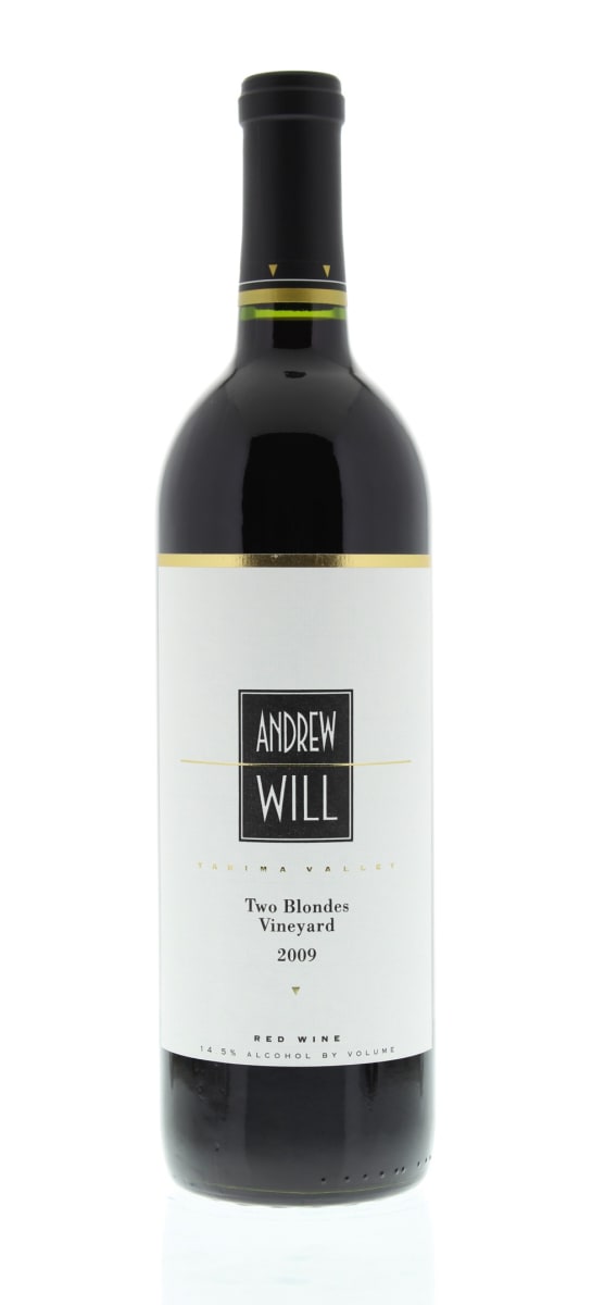 Andrew Will Winery Two Blondes Vineyard Red 2009 Front Bottle Shot