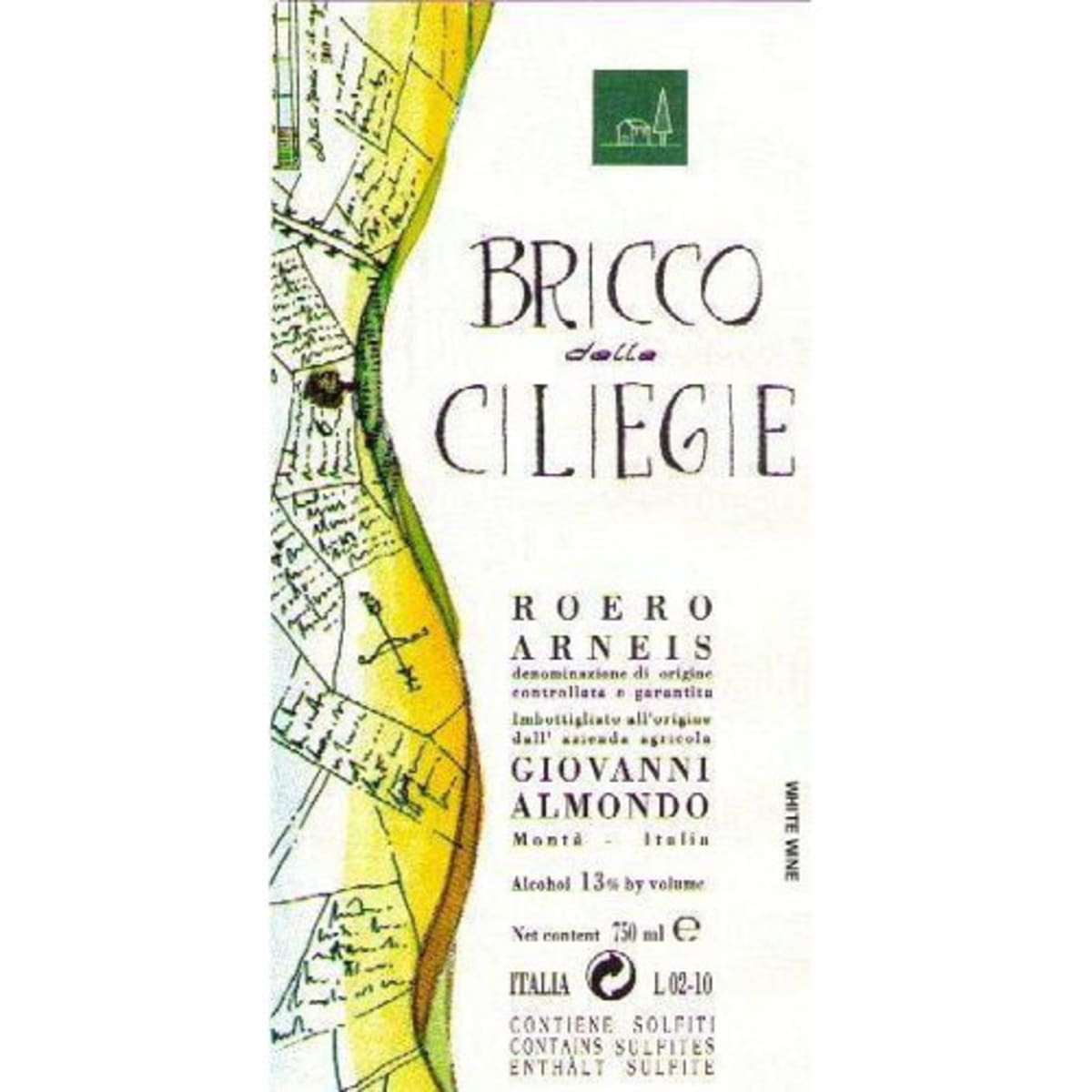 Giovanni Almondo Bricco delle Ciliegie Arneis 2011 Front Label