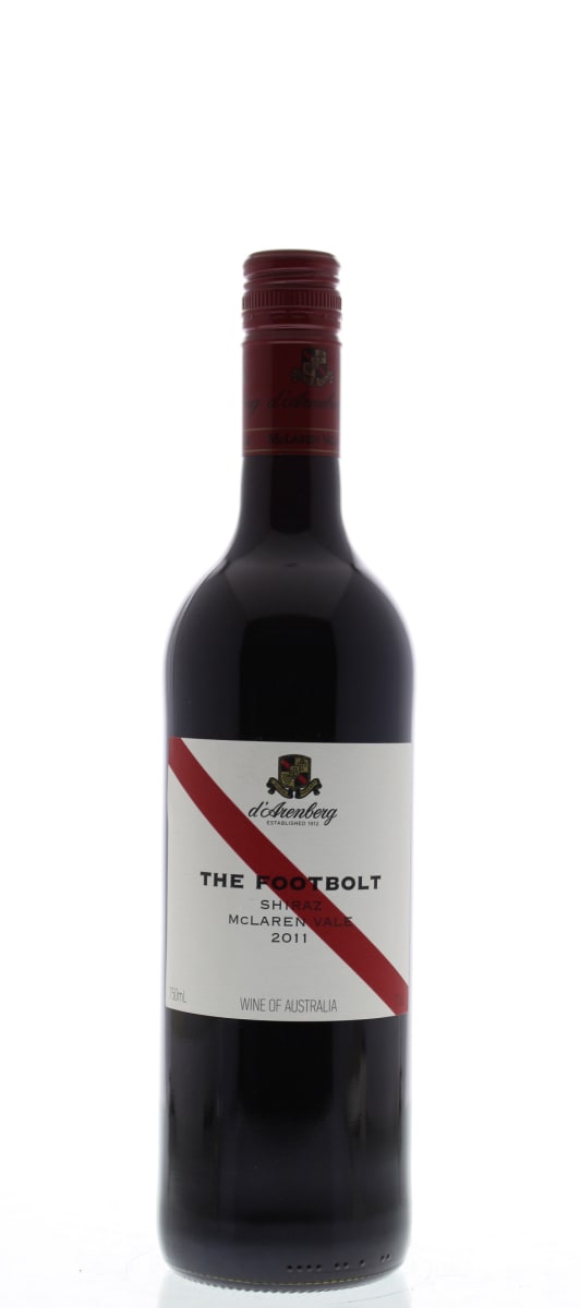 d'Arenberg The Footbolt Shiraz 2011 Front Bottle Shot