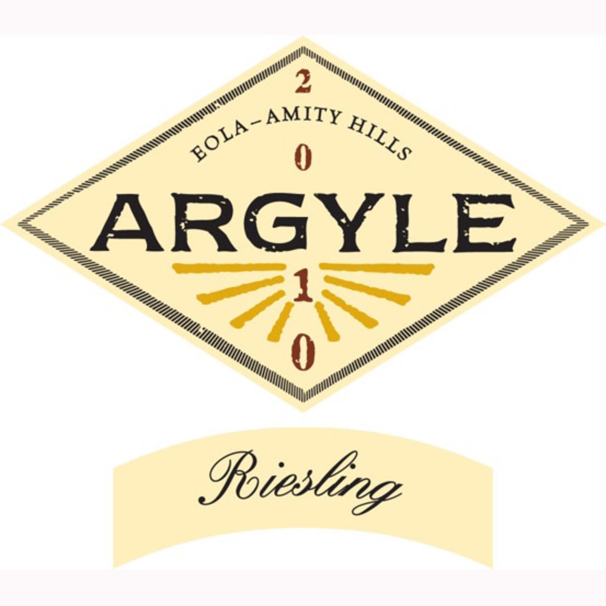 Argyle Riesling 2010 Front Label