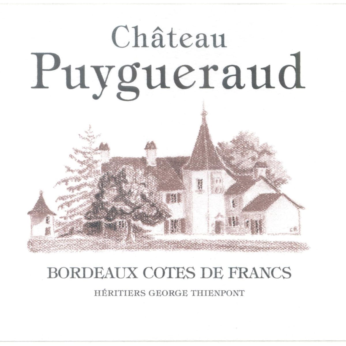 Chateau Puygueraud George Cuvee 2010 Front Label