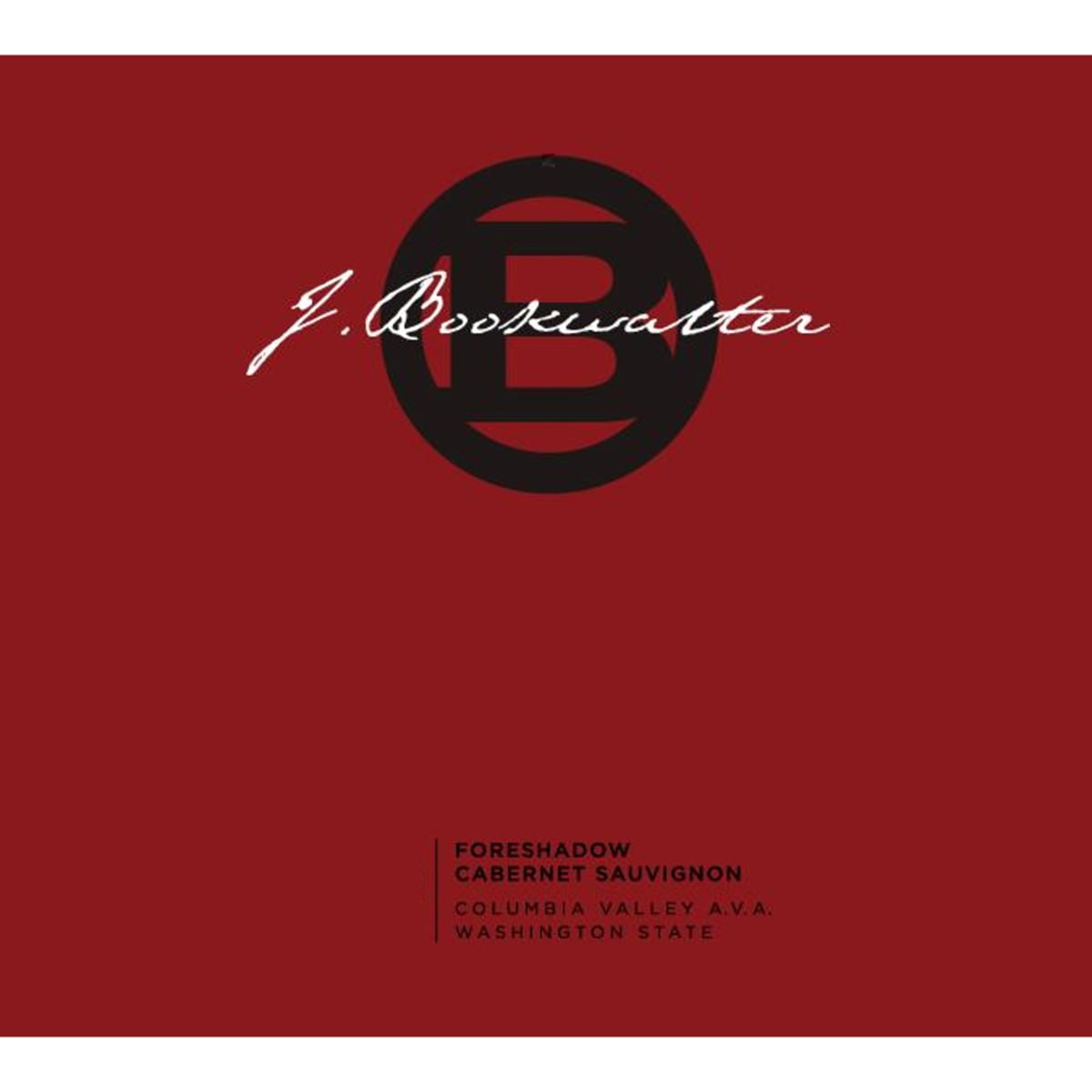 J. Bookwalter Foreshadow Cabernet Sauvignon 2008 Front Label