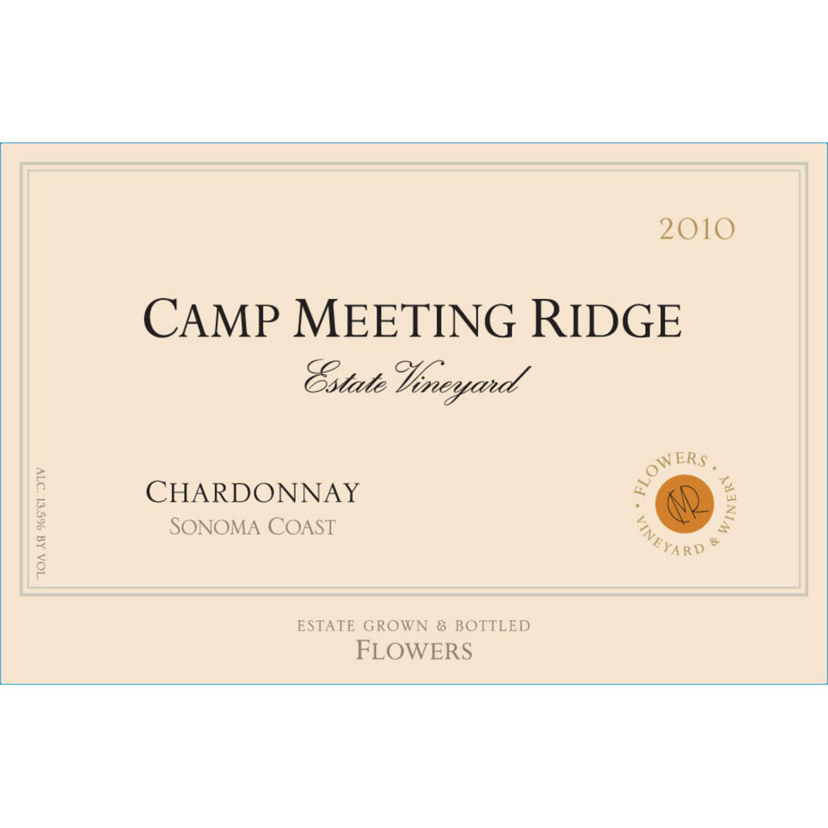 Flowers Camp Meeting Ridge Chardonnay 2010 Front Label
