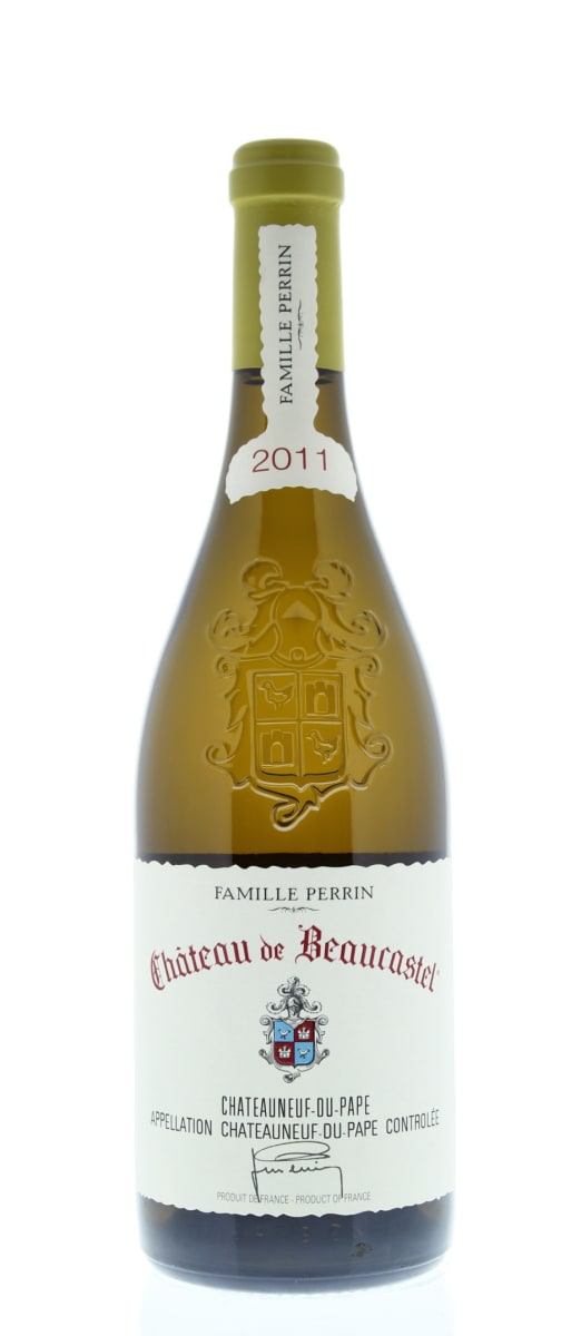 Chateau de Beaucastel Chateauneuf-du-Pape Blanc 2011 Front Bottle Shot