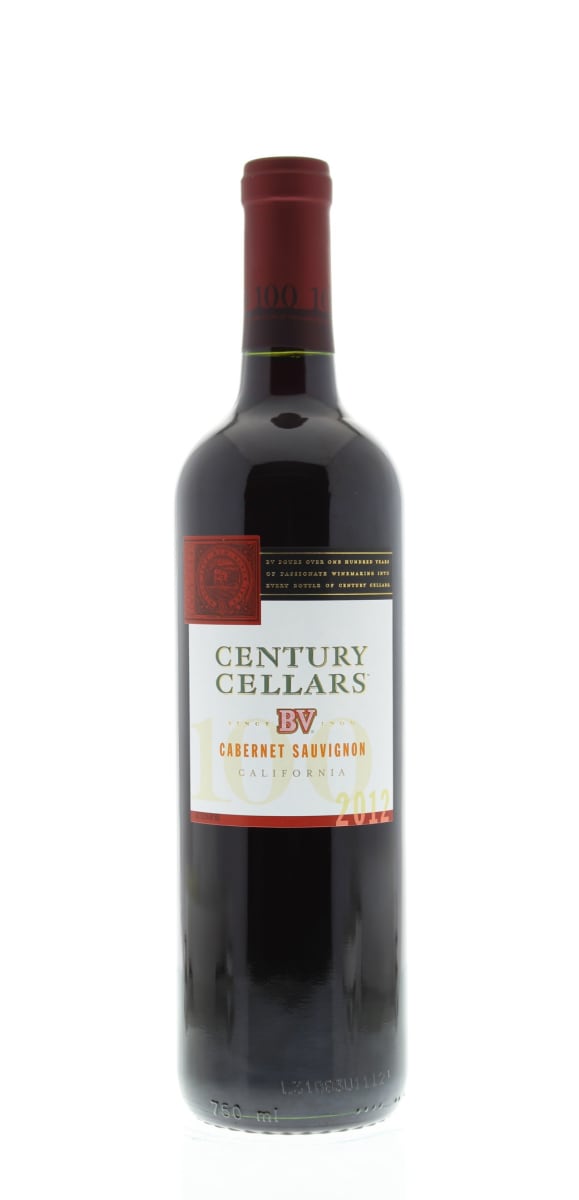 BV Century Cellars Cabernet Sauvignon 2012 Front Bottle Shot