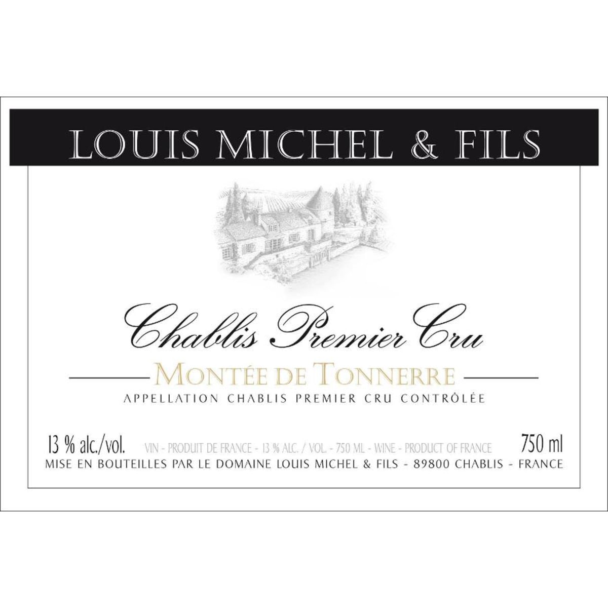 Louis Michel Chablis Montee de Tonnerre Premier Cru 2011 Front Label