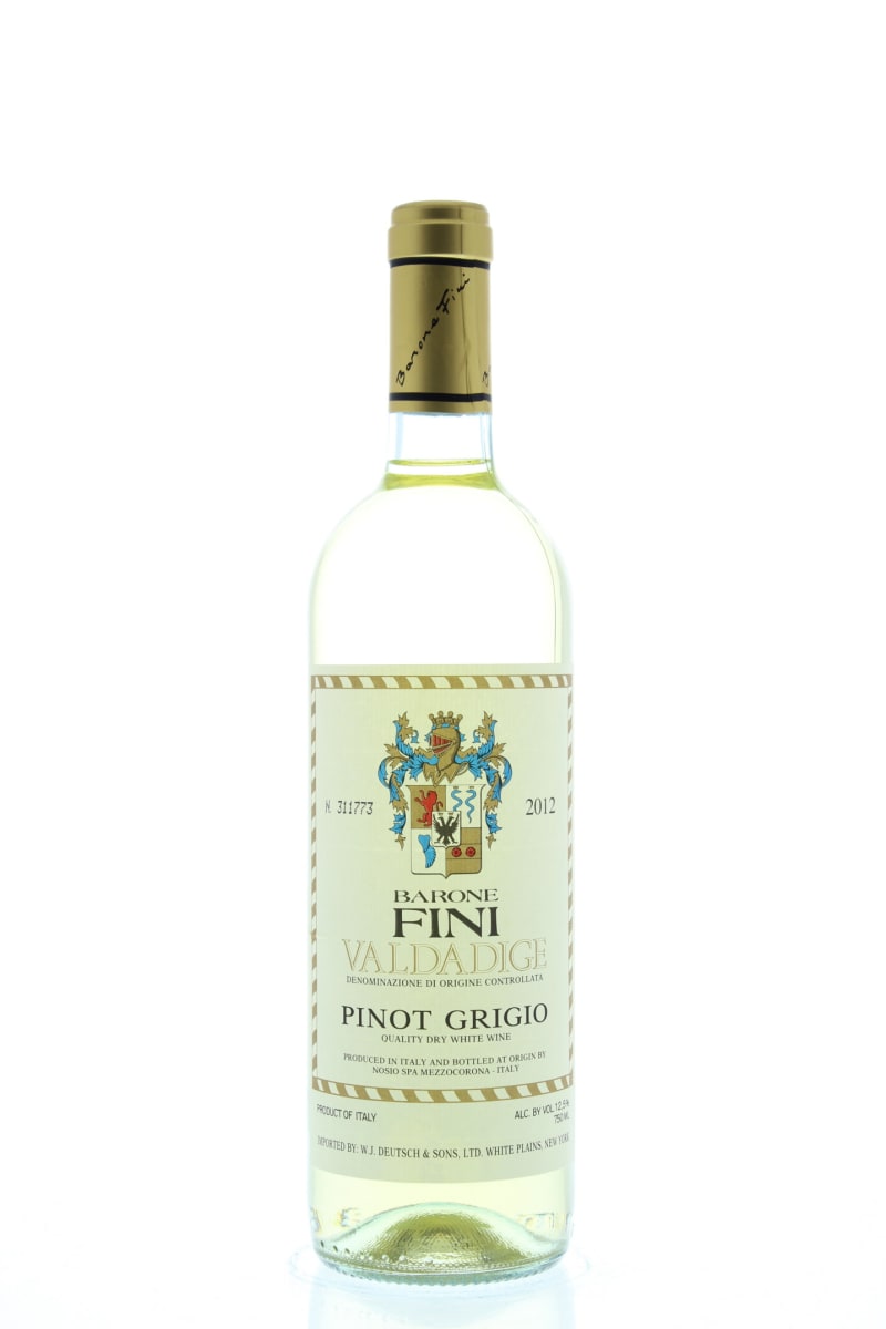 Barone Fini Valdadige Pinot Grigio 2012 Front Bottle Shot