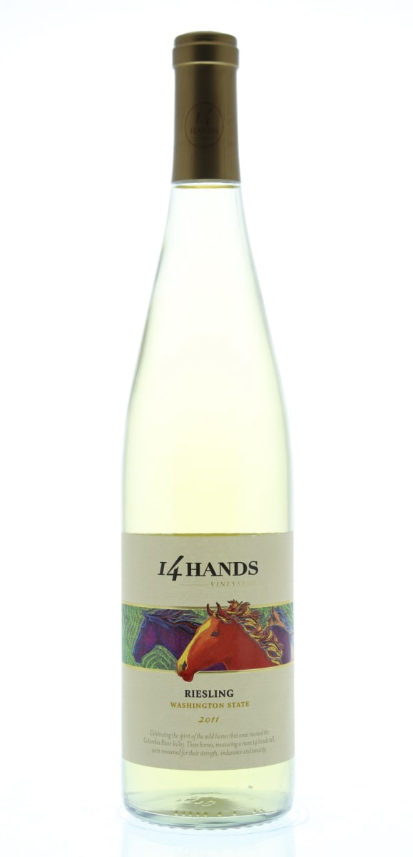 14 Hands Riesling 2011 Front Bottle Shot