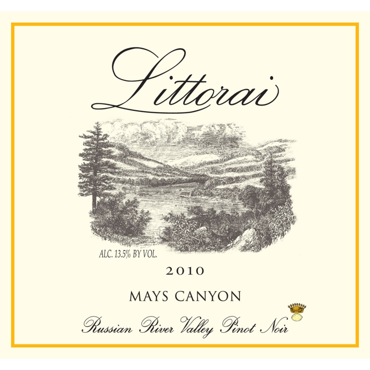 Littorai Mays Canyon Chardonnay 2010 Front Label