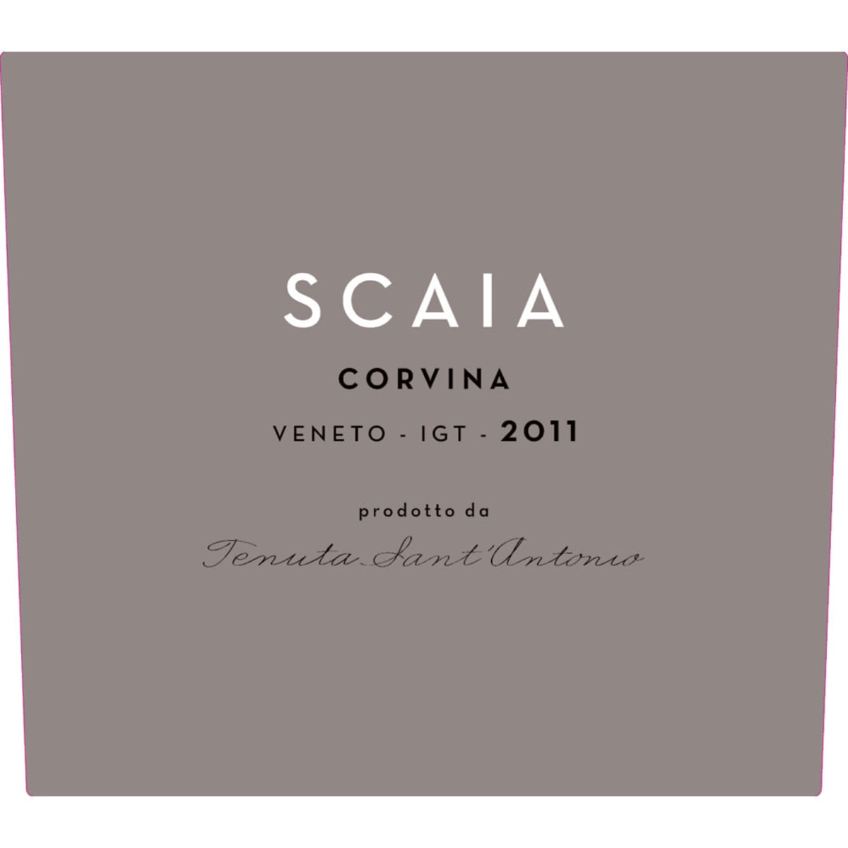 Scaia Corvina 2011 Front Label