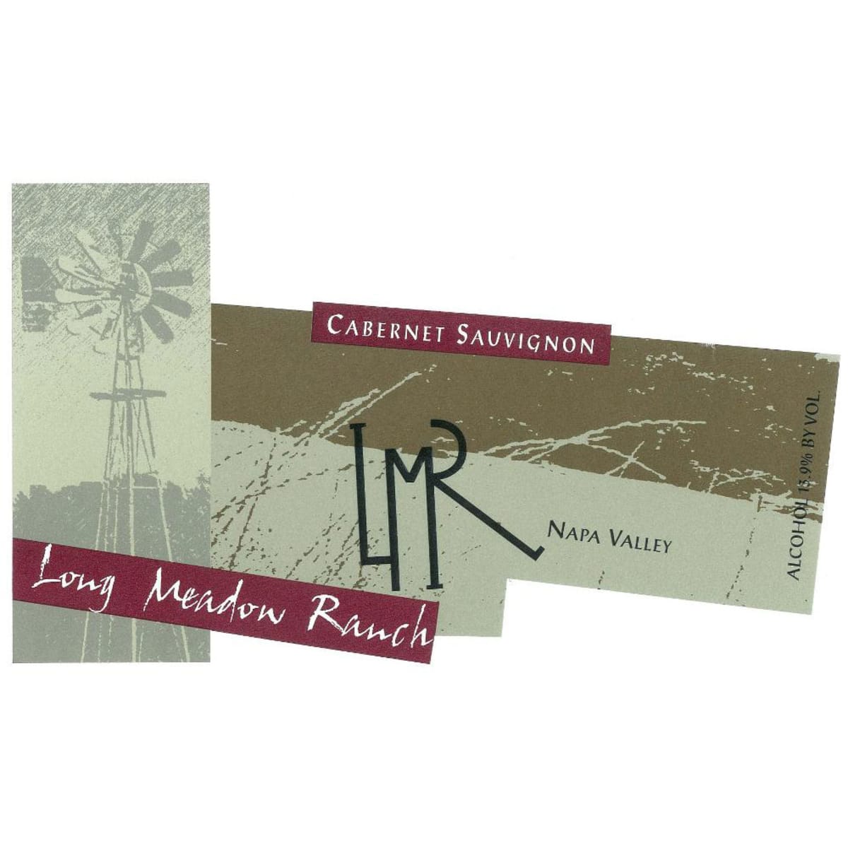 Long Meadow Ranch Cabernet Sauvignon 1996 Front Label