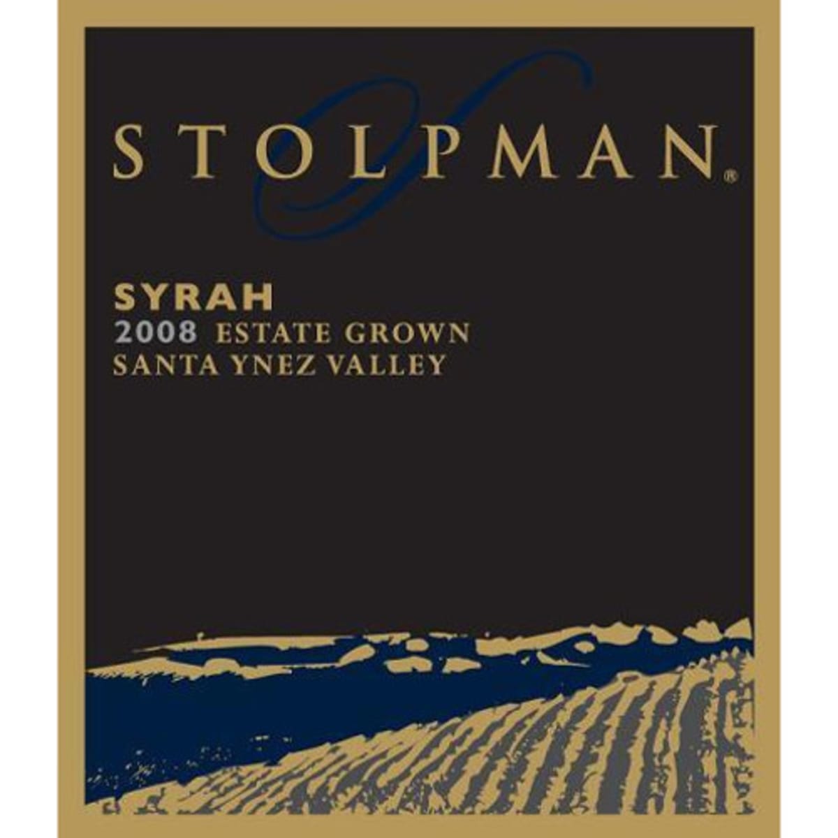 Stolpman Vineyards Estate Grown Syrah 2008 Front Label