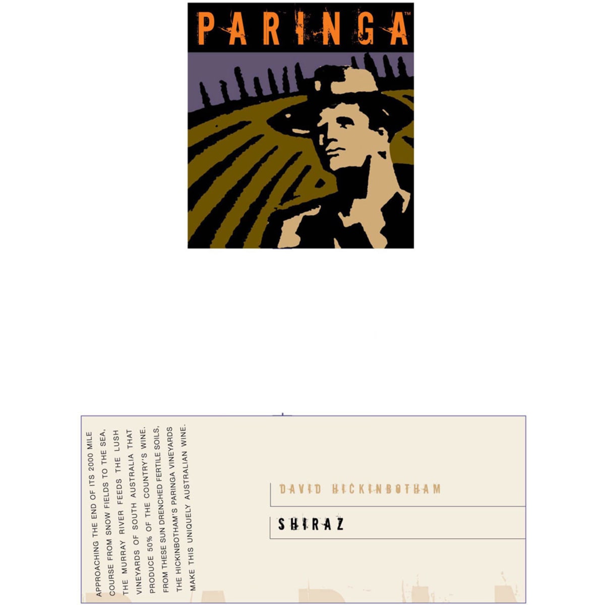Paringa Shiraz 2010 Front Label