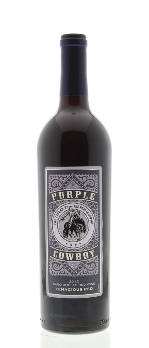 Purple Cowboy Tenacious Red Blend 2012 Front Bottle Shot