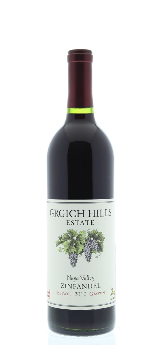 Grgich Hills Estate Zinfandel 2010 Front Bottle Shot